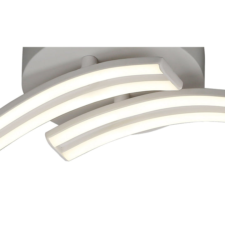 Nelson Lighting NL70929 Josh 2 Light Ceiling LED White