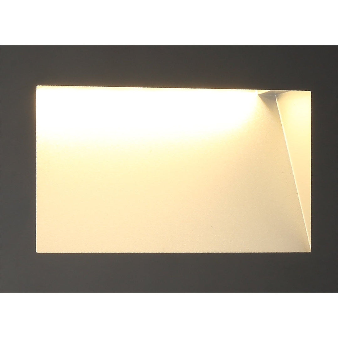 Nelson Lighting NL78289 Katie Outdoor Recessed Rectangle Wall Lamp LED Black