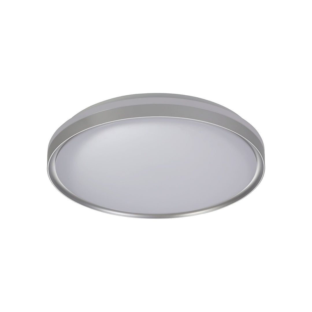 Nelson Lighting NL77629 Kingsley Bathroom Ceiling Light 48cm LED Silver/White Acrylic