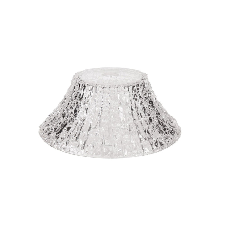 Nelson Lighting NL80589 Louis Round 38cm Patterned Clear Glass Lampshade