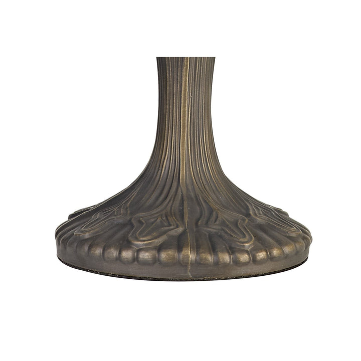 Nelson Lighting NL72859 Major 56cm Curved Table Lamp 2 Light Aged Antique Brass