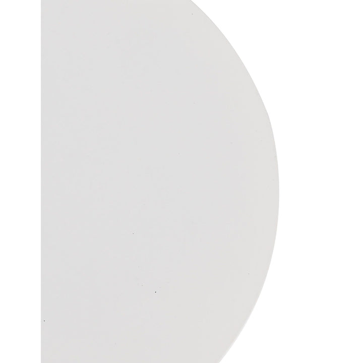 Nelson Lighting NL70809 Modena 150mm Non-Electric Round Plate Sand White