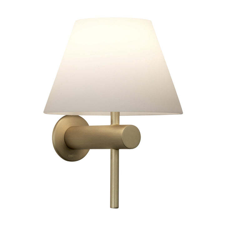 Astro 1050009 Roma Wall Light Matt Gold White Shade