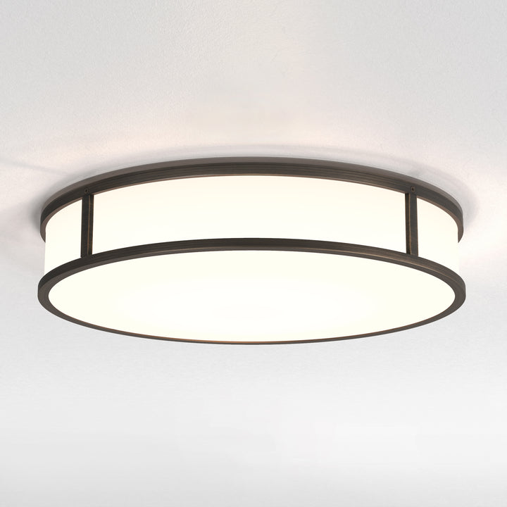 Astro 1121085 Mashiko 400 Round 3 Light Bathroom Ceiling Light Bronze