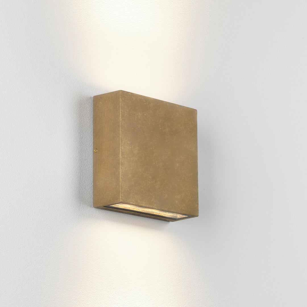 Astro 1331013 Elis LED Outdoor Wall Light Solid Brass