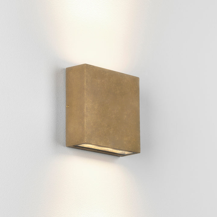 Astro 1331013 Elis LED Outdoor Wall Light Solid Brass