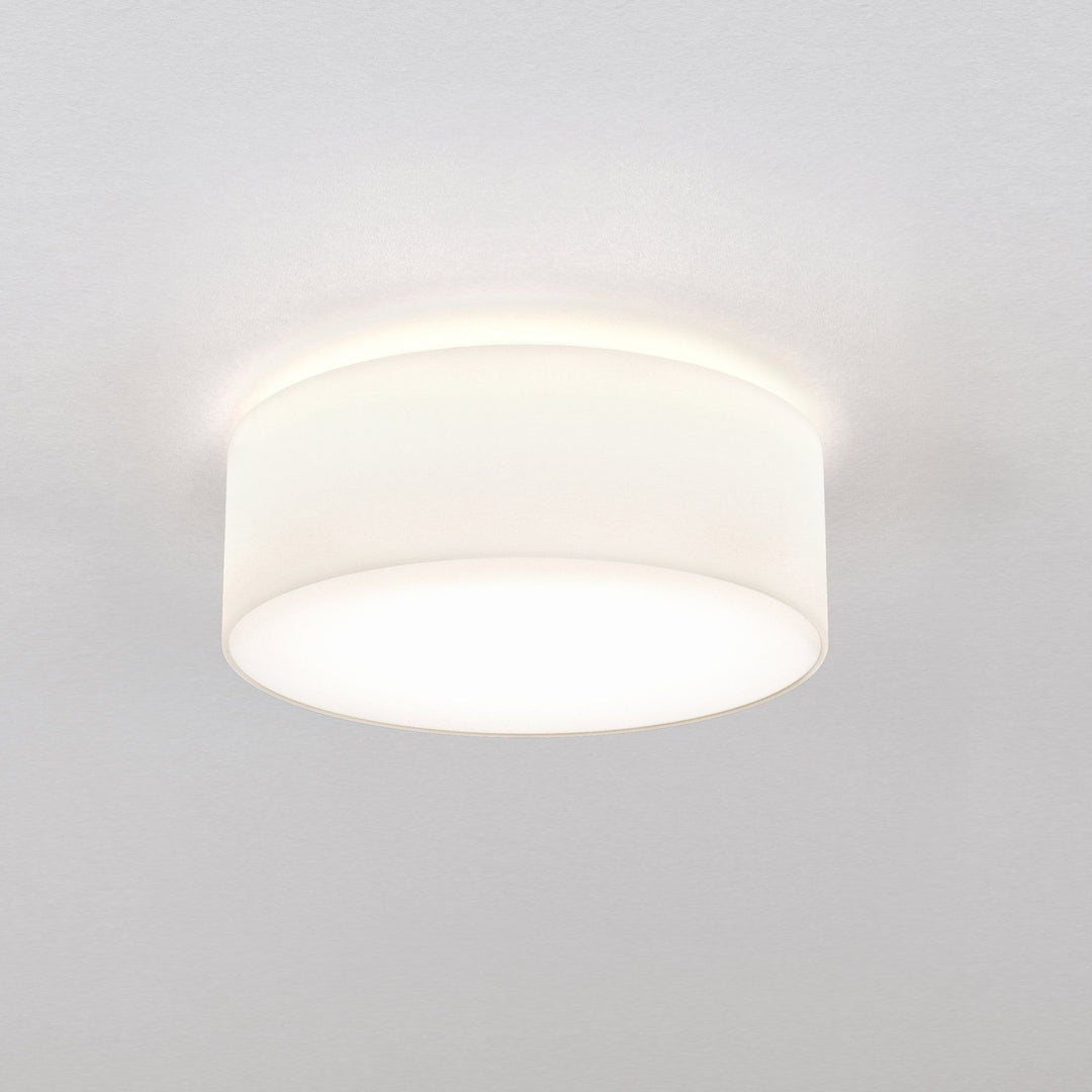 Astro 1421001 Cambria 380 Flush Ceiling Light White Fabric