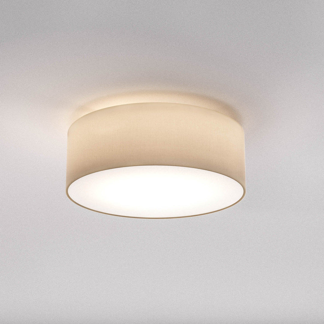 Astro 1421002 Cambria 380 Flush Ceiling Light Putty Fabric