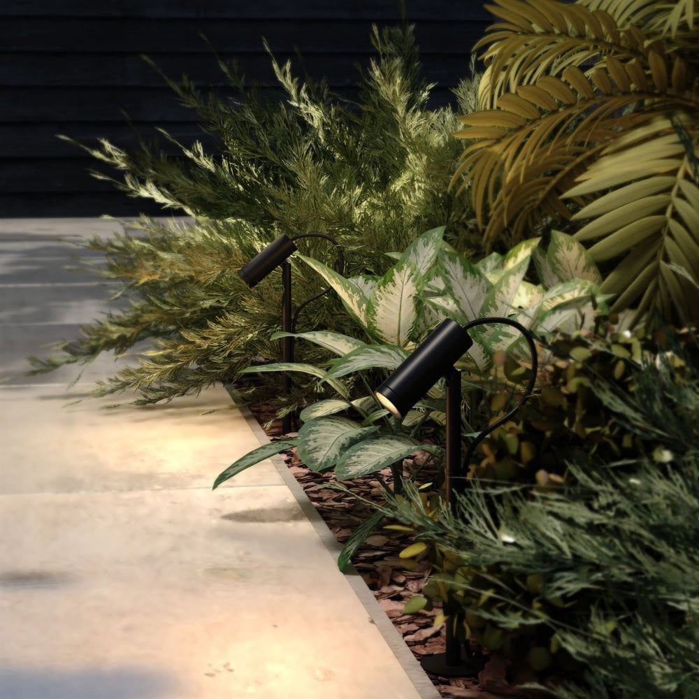 Astro  1426002 Myos LED Outdoor Spiked Spotlight Textured Black