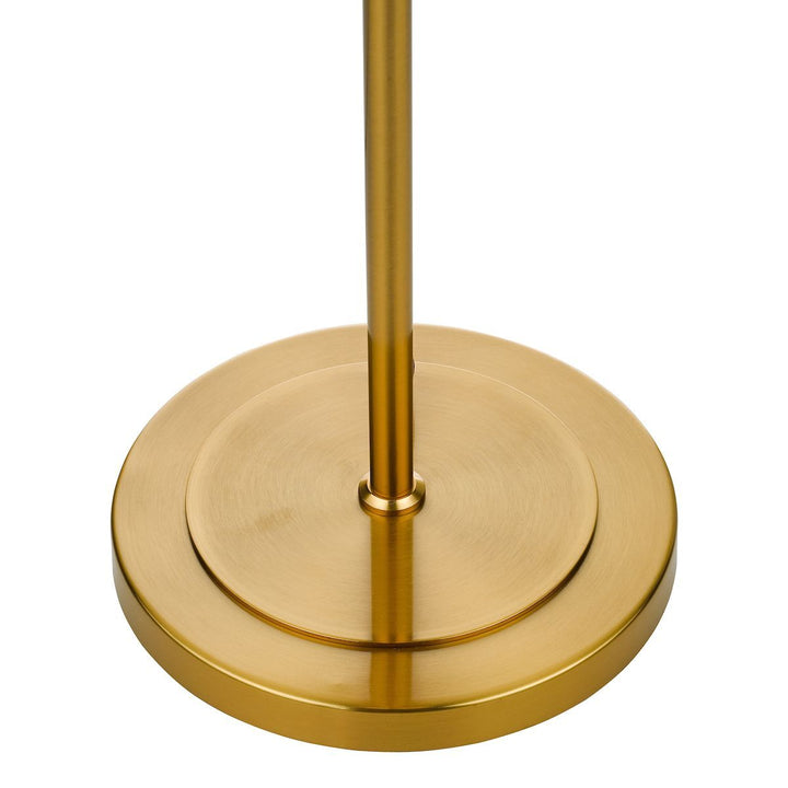 Dar BOM4235 | Bombazine 2 Light Table Lamp | Natural Brass | Opal Glass