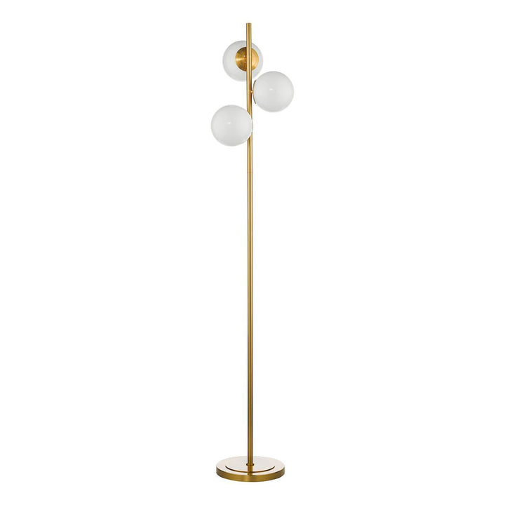 Dar BOM4935 | Bombazine Floor Lamp | 3 Light | Opal Glass