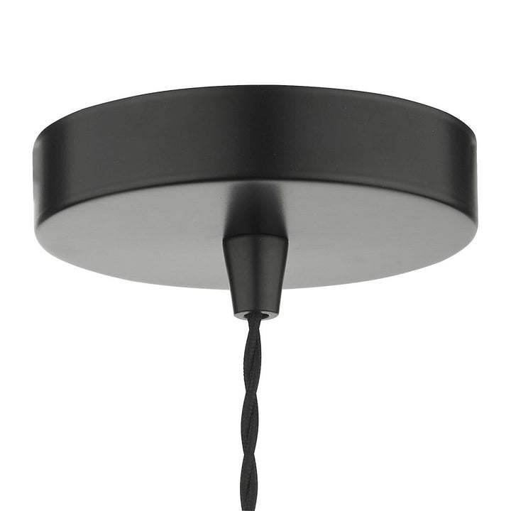 Dar GAU0164 | Gaucho Pendant | 1-Light | Black & Copper Finish