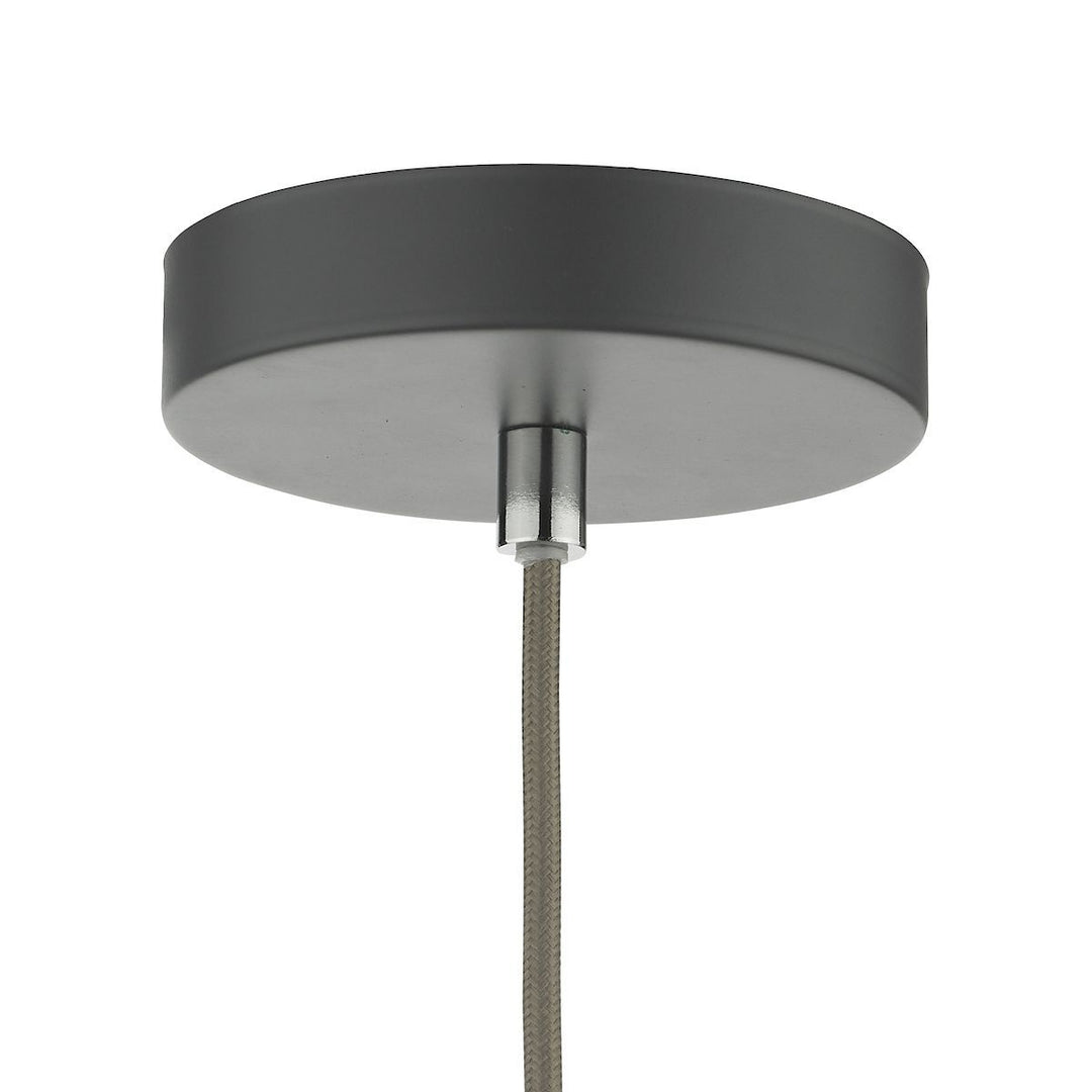 Dar KAE0137 Kaelan 1 Light Single Pendant Graphite