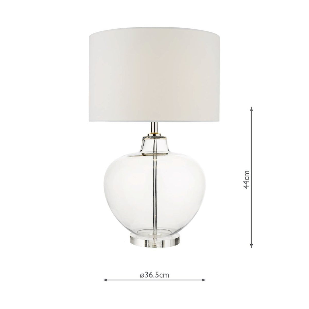 Dar MOF4308 Moffat Crystal Table Lamp Base