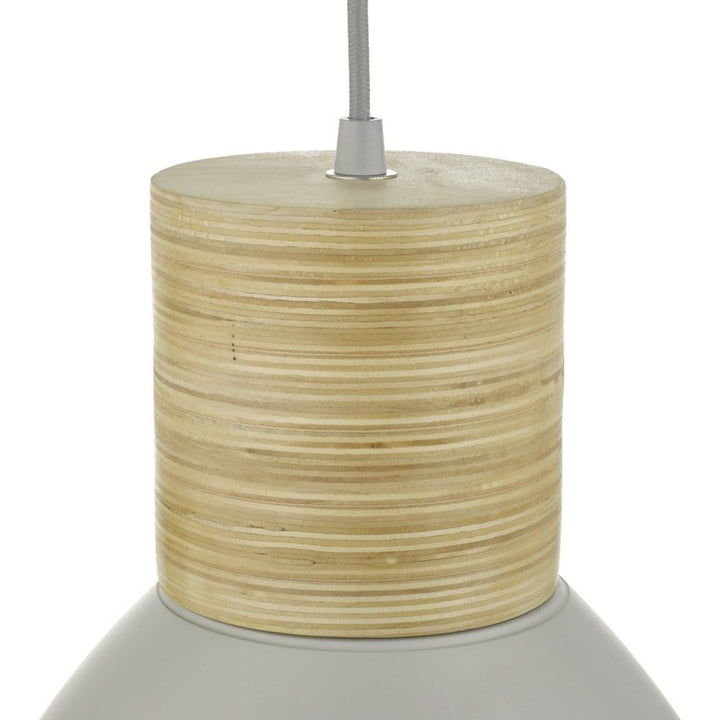 Dar Lighting ADN0139 | Adna Pendant | Grey Wood Finish