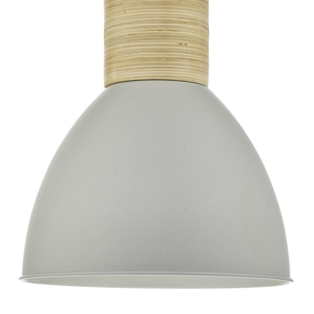 Dar Lighting ADN0139 | Adna Pendant | Grey Wood Finish