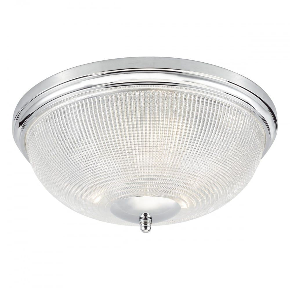 Dar ARB5250 | Arbor 3-Light Flush | Polished Chrome IP44