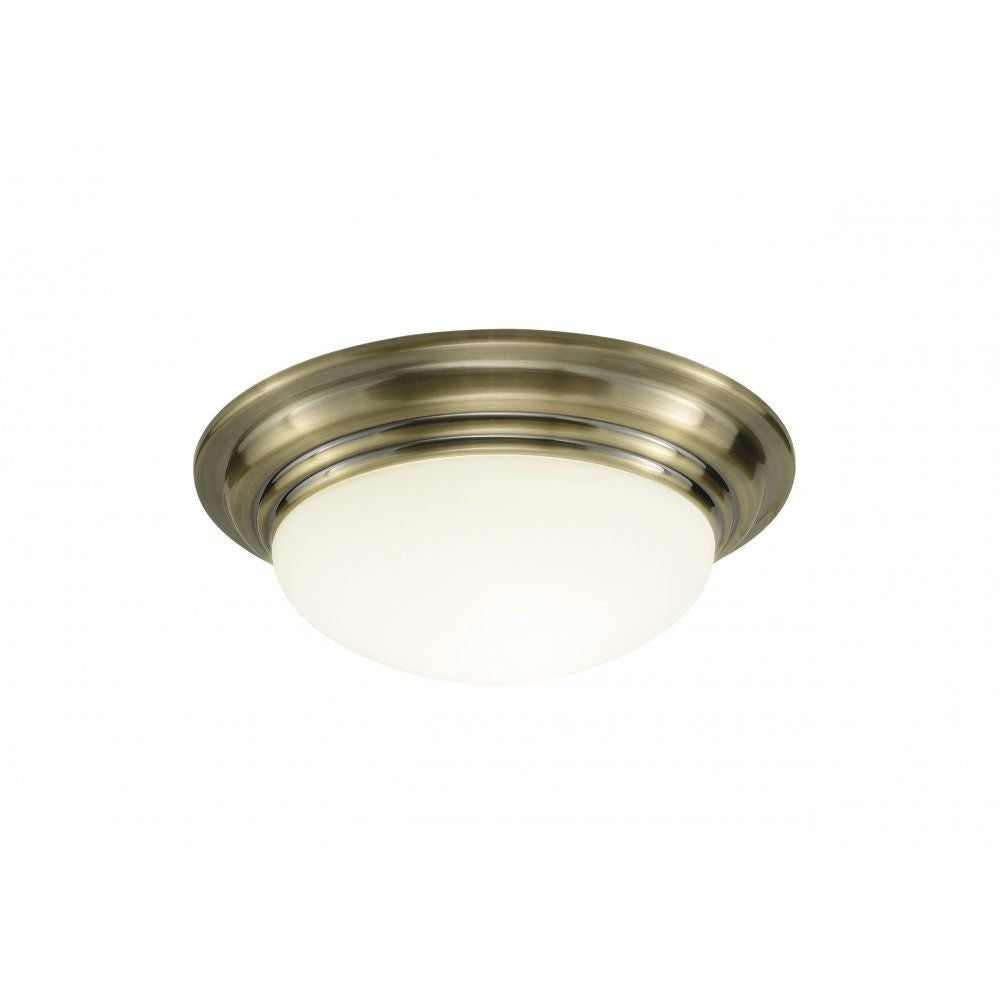 Dar BAR5275 | Barclay Antique Brass | Bathroom Ceiling Light