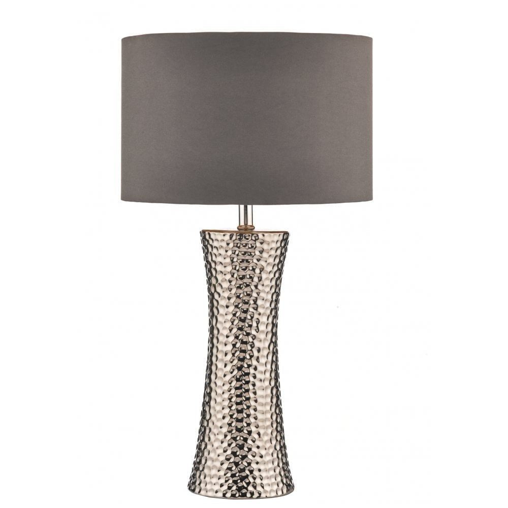 Dar BOK4232/X | Bokara | Table Lamp | Silver | With Shade