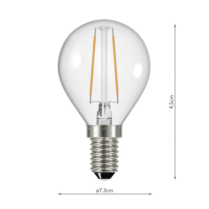 Dar BUL-E14-LED-15-I E14 Golf Ball 4w LED Single Bulb Warm White Dimmable