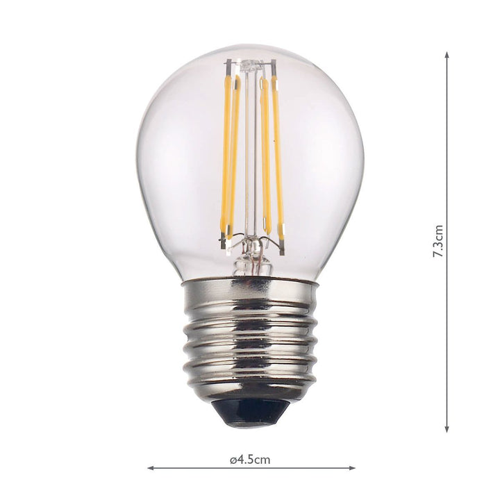 Dar BUL-E27-LED-22-I E27 Golf Ball 4w LED Single Bulb Warm White Dimmable