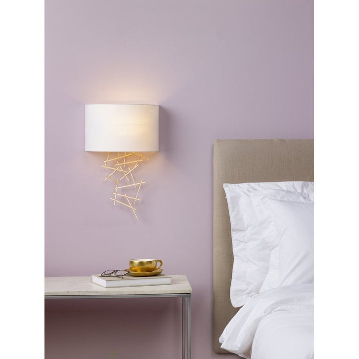 Dar CEV0735 | Cevero | Wall Light | Gold with Shade