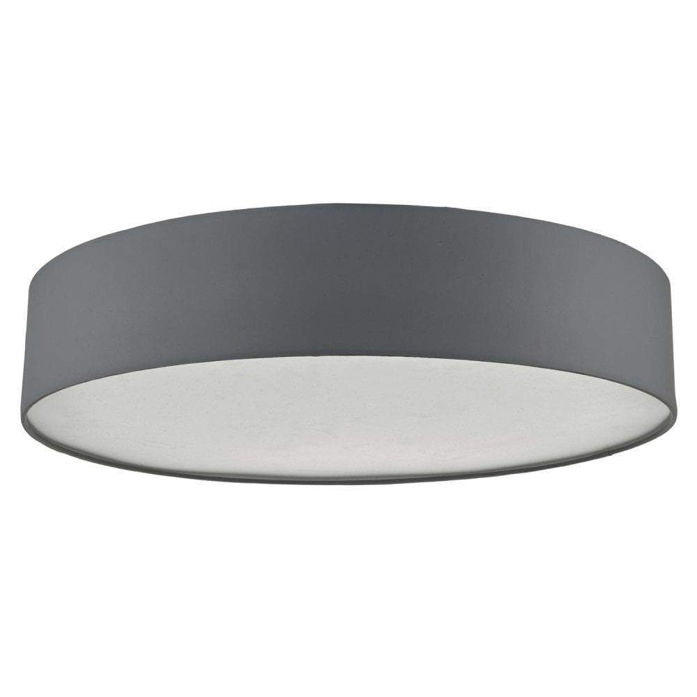 Dar CIE4839 | Cierro | 6-Light Flush Mount in Grey with Glass Diffuser