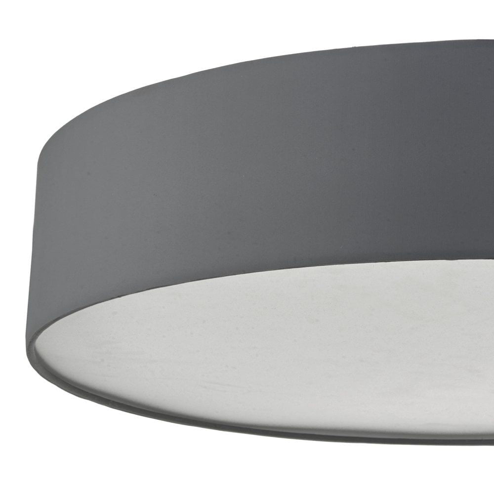 Dar CIE4839 | Cierro | 6-Light Flush Mount in Grey with Glass Diffuser