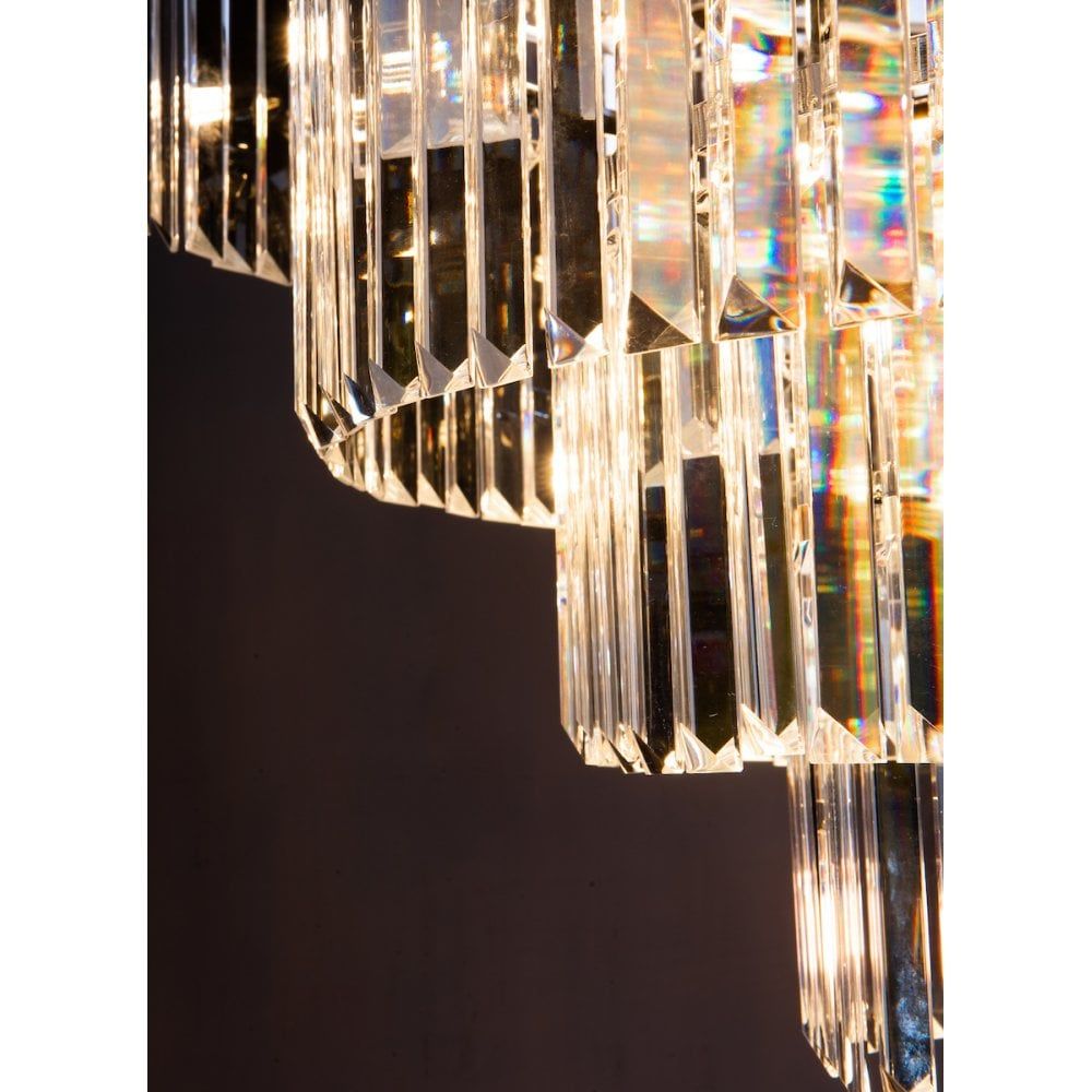 Dar EUL1250 | Eulalia | 12 Light Chandelier | Polished Chrome Crystal