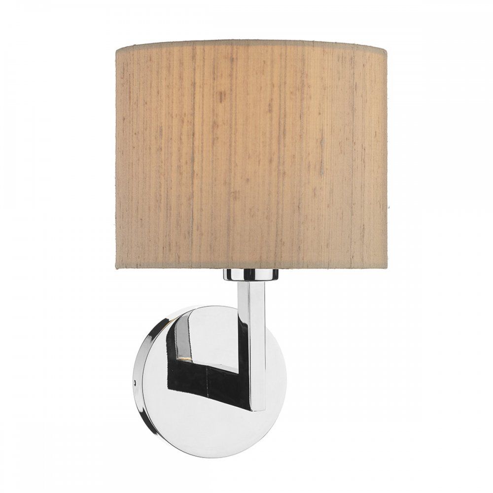 Dar FER0750 Ferrara Wall Bracket Round Polished Chrome