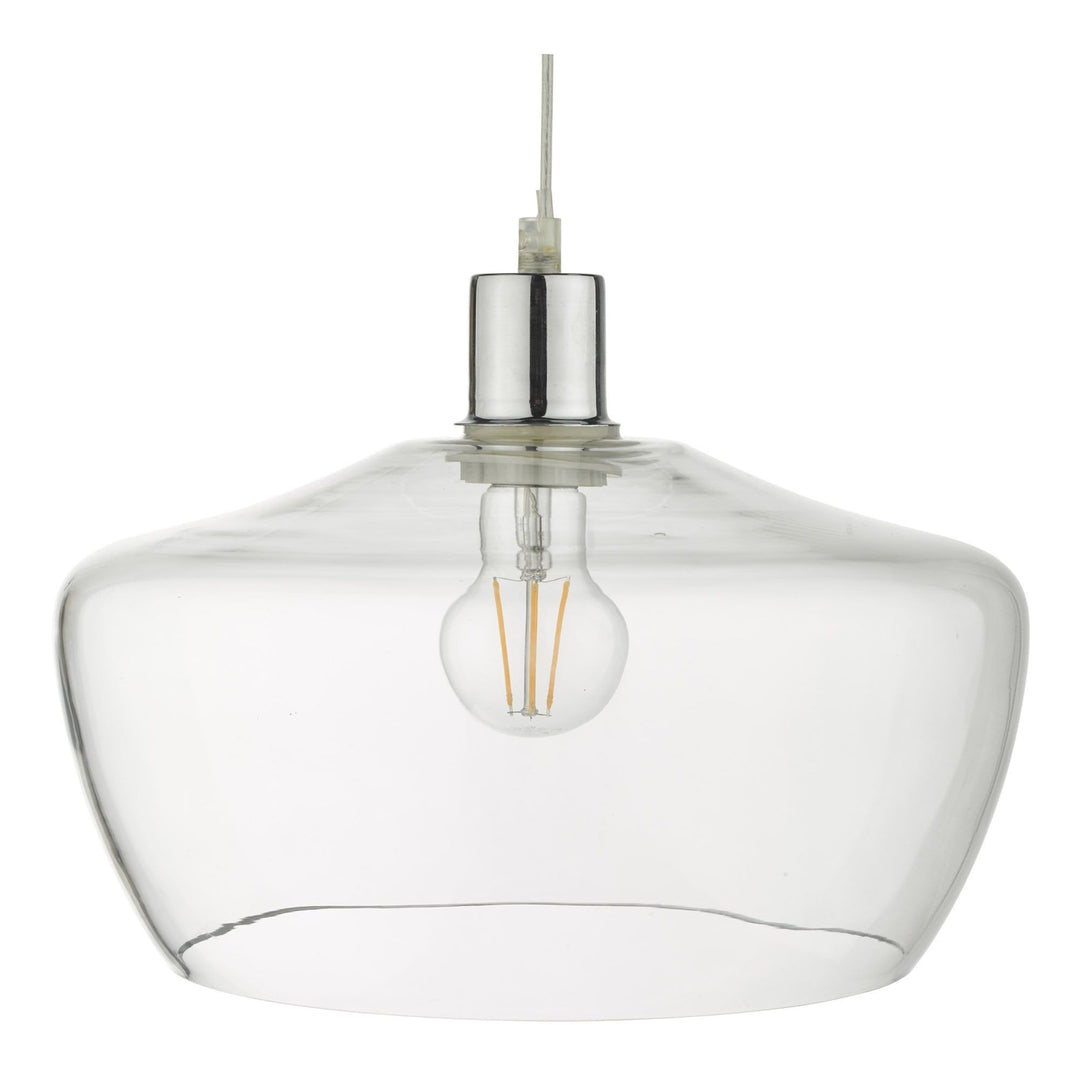 Dar FID6508 | Fidella | Easy Fit Pendant | Clear Glass