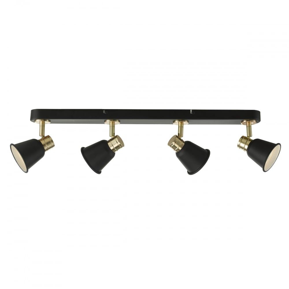 Dar FRY8454 | Fry | 4-Light Spotlight Bar | Black & Rose Gold