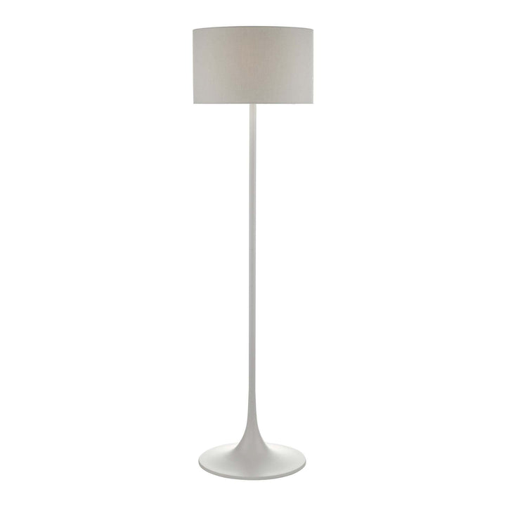 Dar FUN4939 | Tulip Base Floor Lamp | Grey with Matching Shade