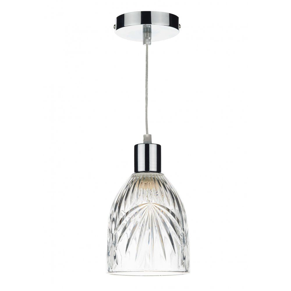 Dar MOT6508 | Motif | Non-Electric Pendant Shade in Clear