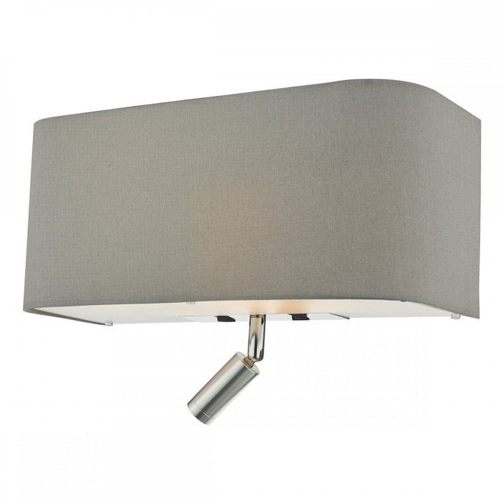 Dar RON7139L | Ronda Wall Light | Grey with LED Reading Light