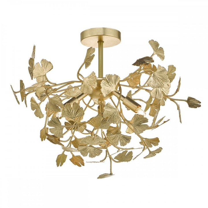 Dar YAD0435 | Yadira Semi Flush | 4 Light Gold Effect