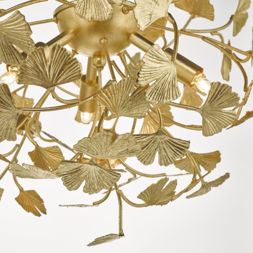 Dar YAD0435 | Yadira Semi Flush | 4 Light Gold Effect