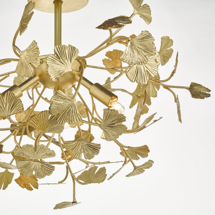 Dar YAD0435 | Yadira Semi Flush | 4 Light Gold Effect