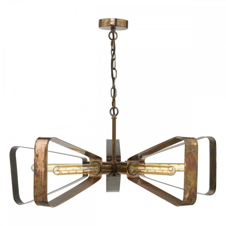 Dar YAV0564 | Yavanna 5 Light Pendant | Oiled Copper