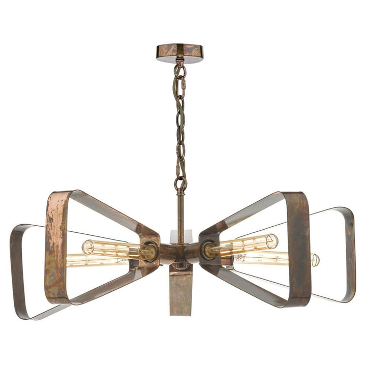 Dar YAV0564 | Yavanna 5 Light Pendant | Oiled Copper