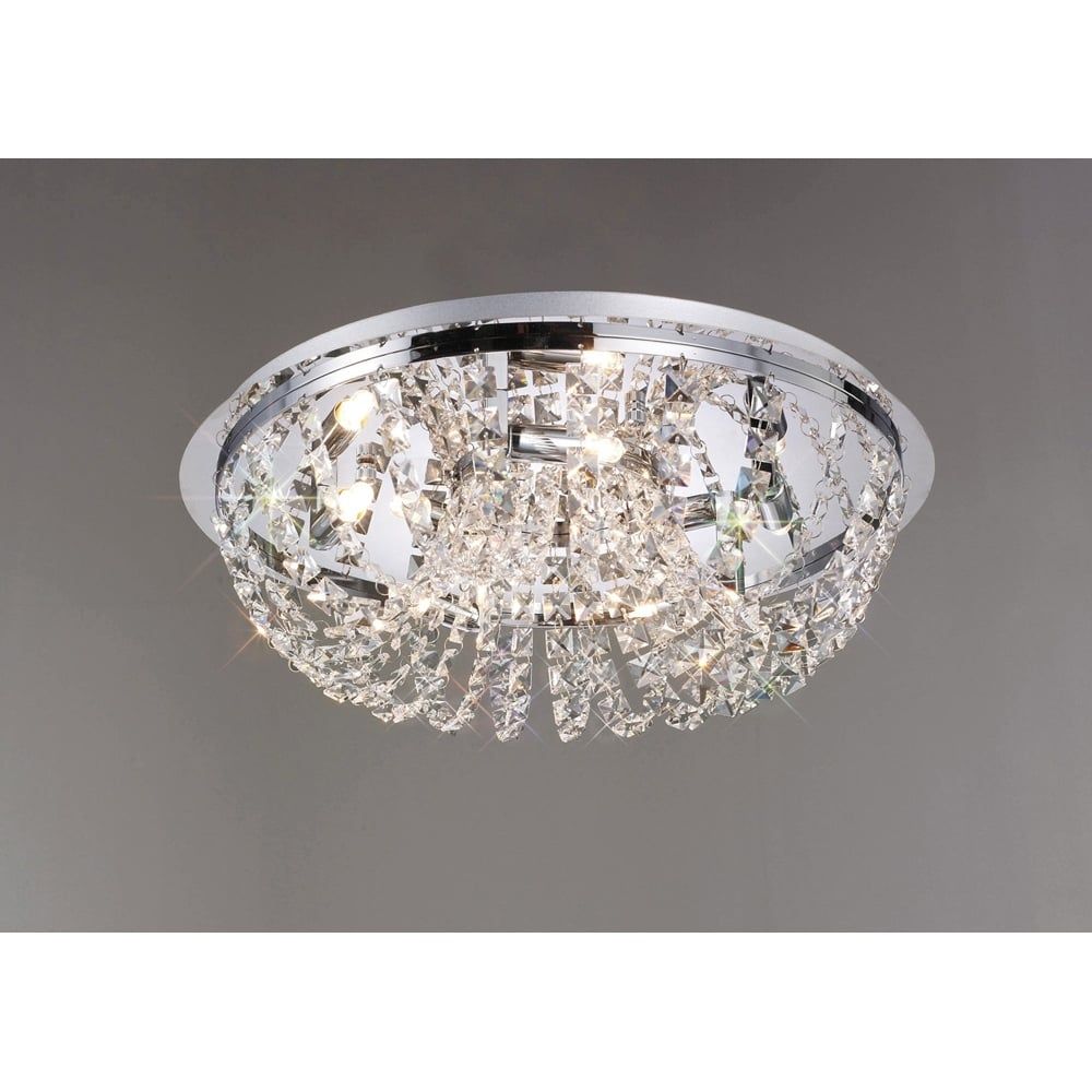 Diyas IL30043 Cosmos Ceiling 5 Light Polished Chrome/crystal