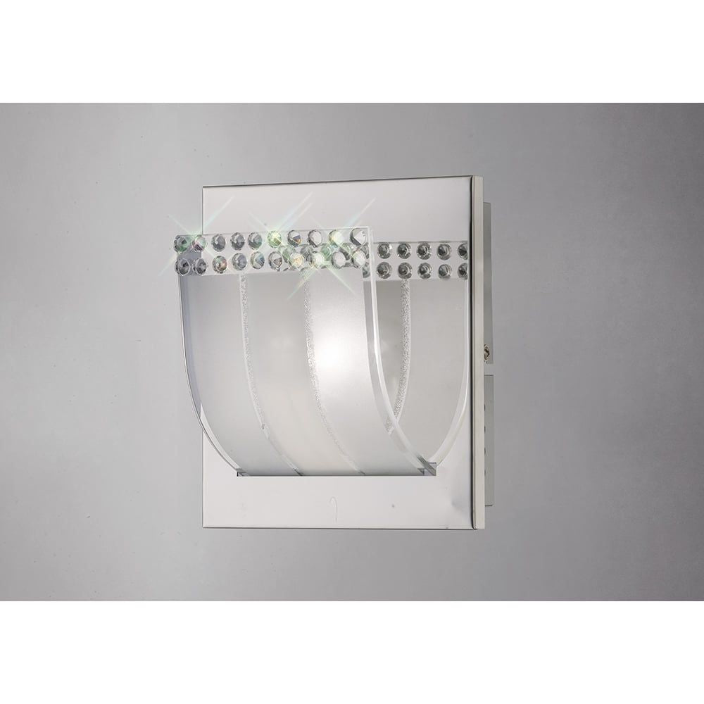 Diyas IL31290 Charis Wall Lamp Chrome/glass/crystal