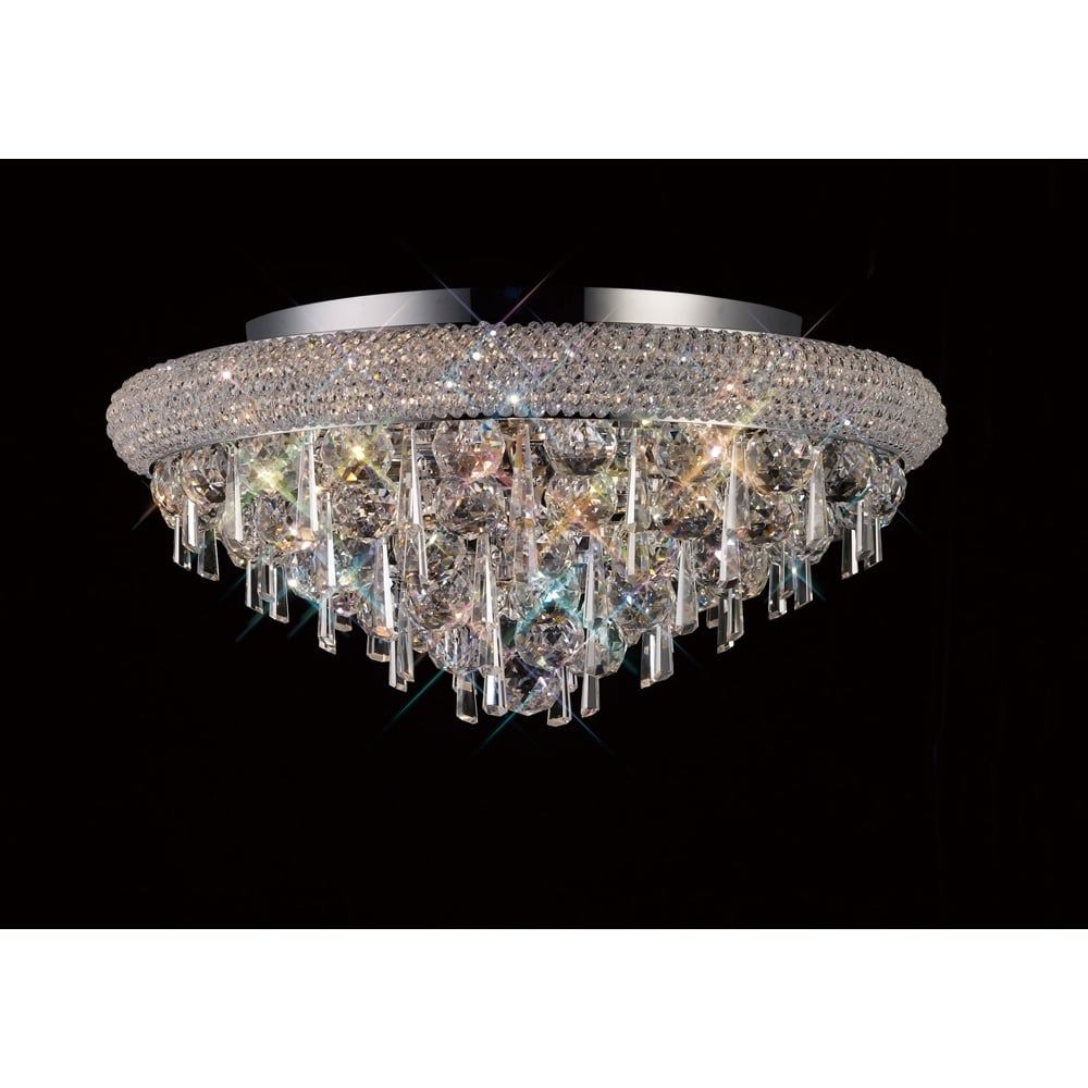 Diyas IL31446 Alexandra Ceiling Polished Chrome/crystal