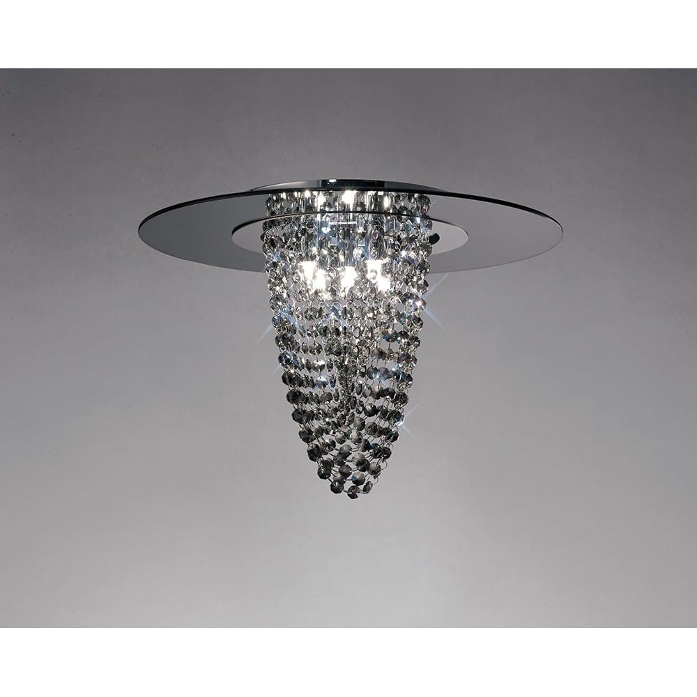 Diyas IL31461 Oberon Ceiling Chrome/mirror/crystal