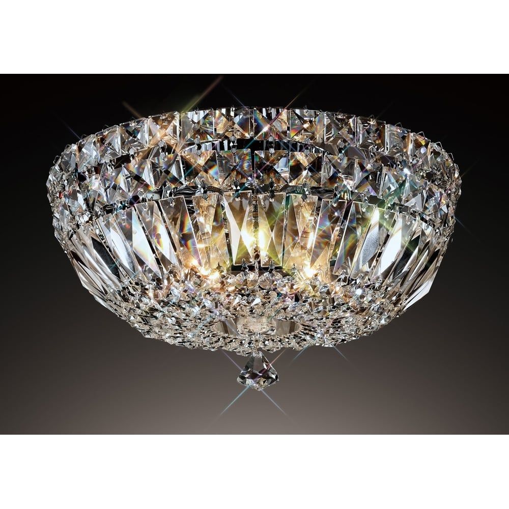 Diyas IL31482 | Georgina Ceiling | Polished Chrome and Crystal 5 Light