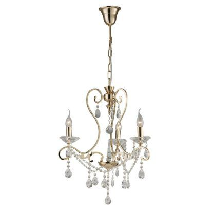 Diyas IL32063 Vela Pendant French Gold/crystal