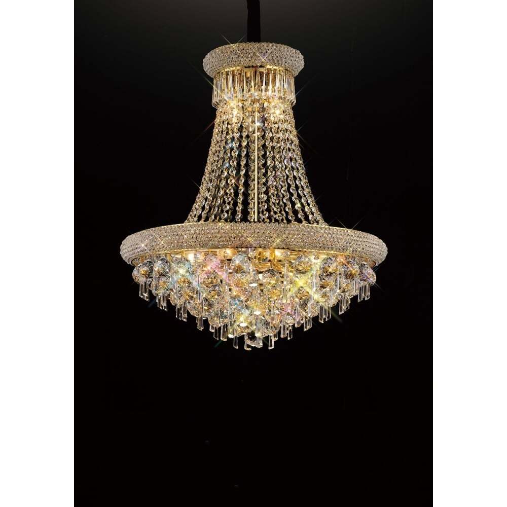 Diyas IL32111 Alexandra Pendant French Gold/crystal