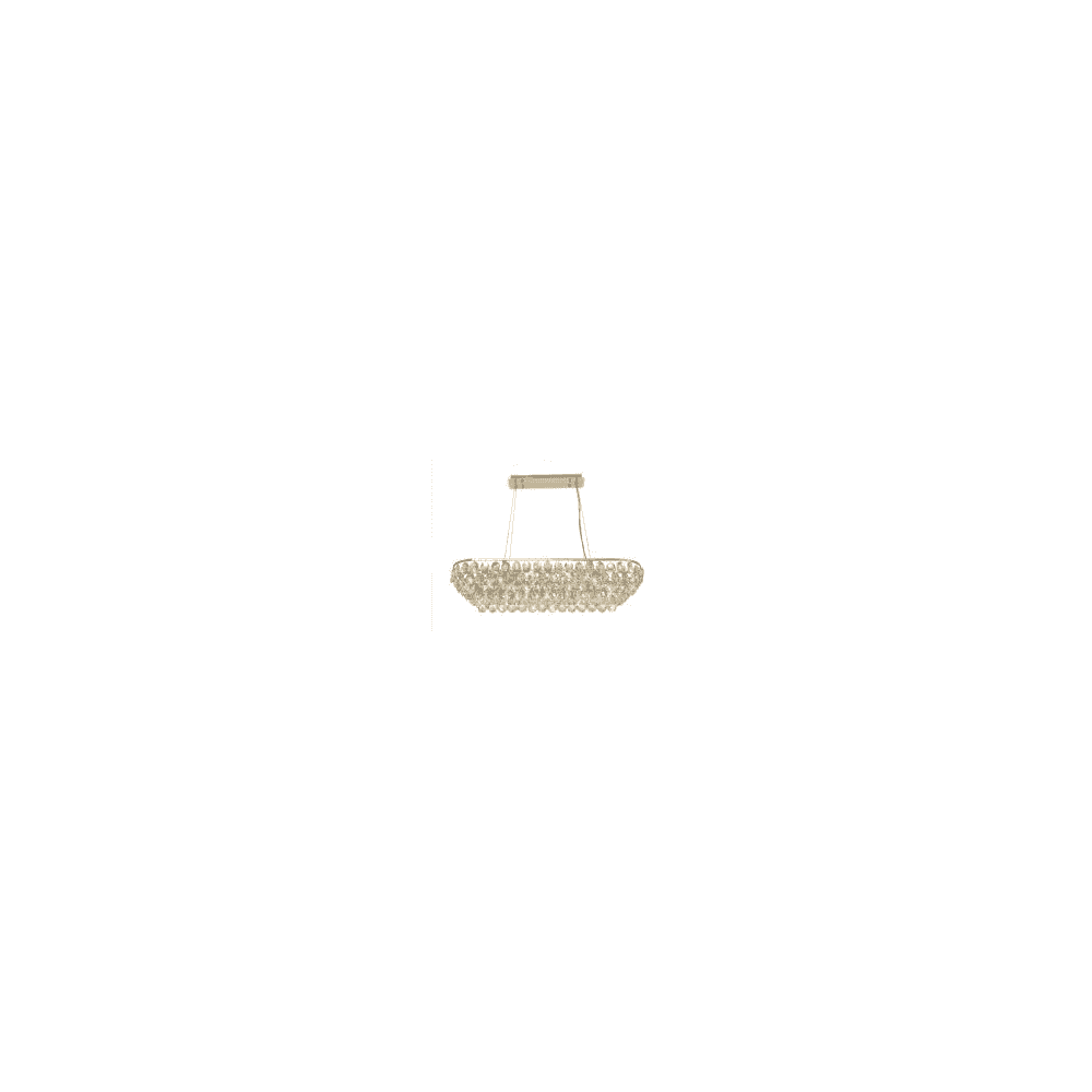 Diyas IL32821 Coniston Linear Pendant 8 Light French Gold Crystal