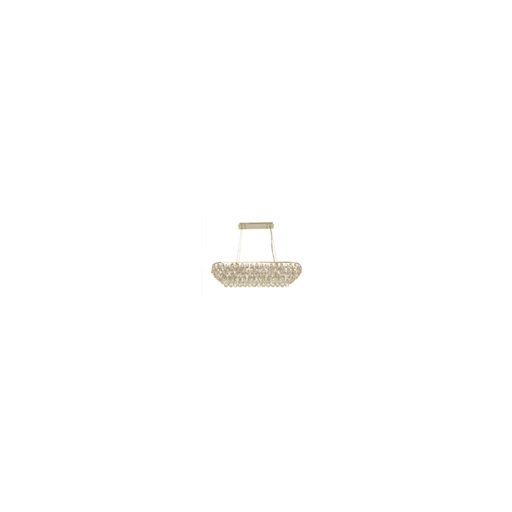 Diyas IL32821 Coniston Linear Pendant 8 Light French Gold Crystal