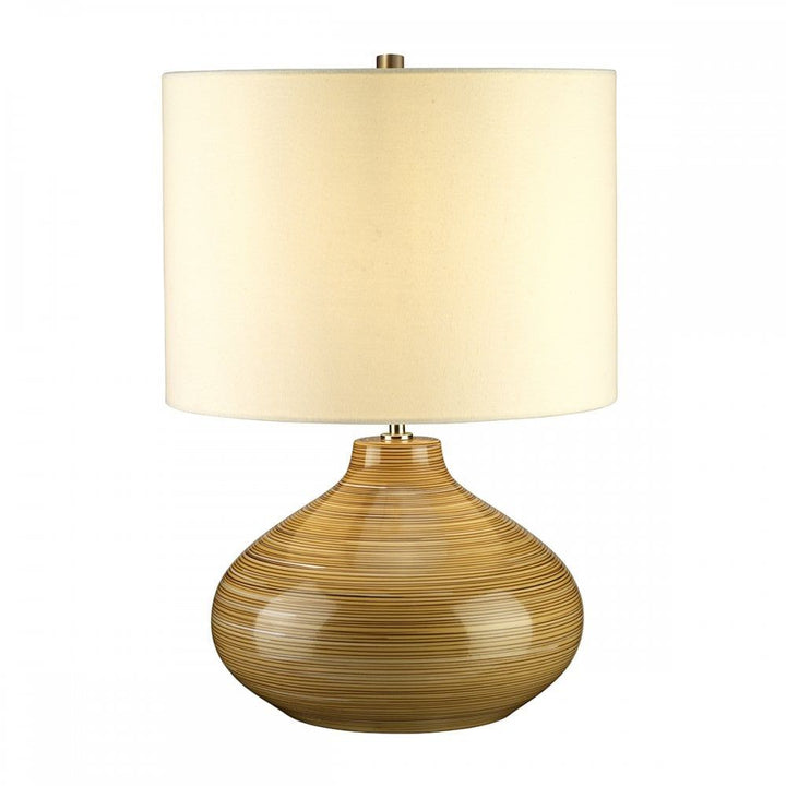 Elstead BAILEY/TL Bailey 1 Light Table Lamp Wood Effect